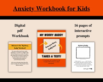 Cuaderno de ejercicios para la ansiedad infantil: Mi compañero de preocupaciones, habilidades de afrontamiento (Descarga digital)