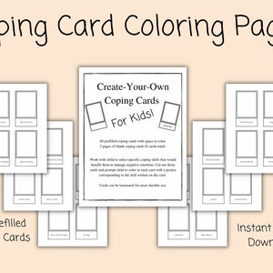 Coping Skills Healthy Coping Skills  Coping Skills Cards Coping Cards Coloring Pages Coping Skills Cards Digital Coping Cards Mental Health