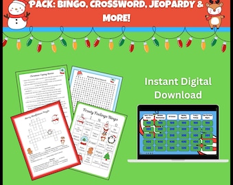 Christmas Therapy Games Coping Skills Counseling Games Coping Skills Game School Counseling Bingo Game Therapy Bingo Game Crossword Virtual
