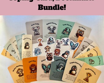 Coping Skill Cards for Students | Bookmarks for Students | Gifts for Counselors | Gifts for Students  Counseling Resources for Middle School