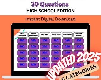 Self Esteem Boost Coping Skills Therapy Game Counseling Game Virtual Game Group Therapy Game School Counseling Activity Counseling Resource