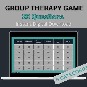 Coping Skills Game Therapy Game Counseling Game Virtual Game Group Therapy Game Group Therapy Activity Counseling Activity Coping Skills