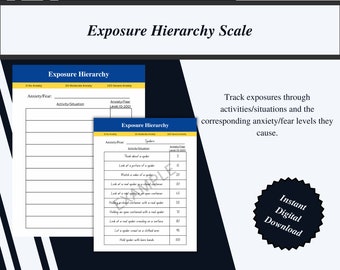 Bravery Ladder for Kids – Printable & Fillable CBT Exposure Hierarchy ...