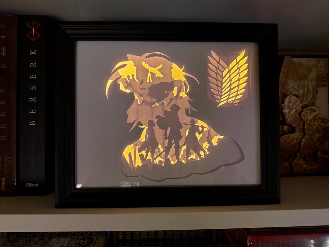 Anime Lighting: SNK LED Shadow Box - Unique Anime Decoration! - Etsy