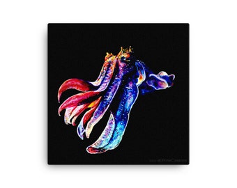 Giant Rainbow Cuttlefish Canvas art print