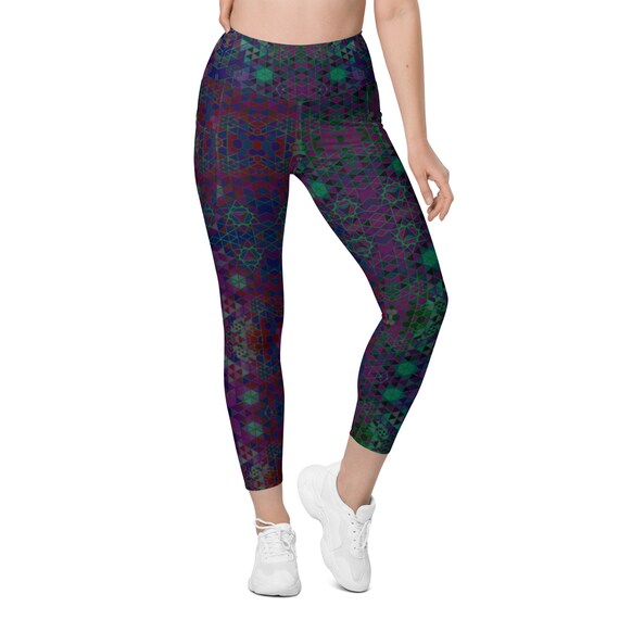 Honeycomb Leggings With Pockets