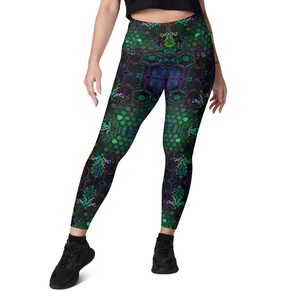 Psychedelic Dreamscape Leggings with POCKETS