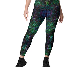 Psychedelic Dreamscape Leggings with POCKETS