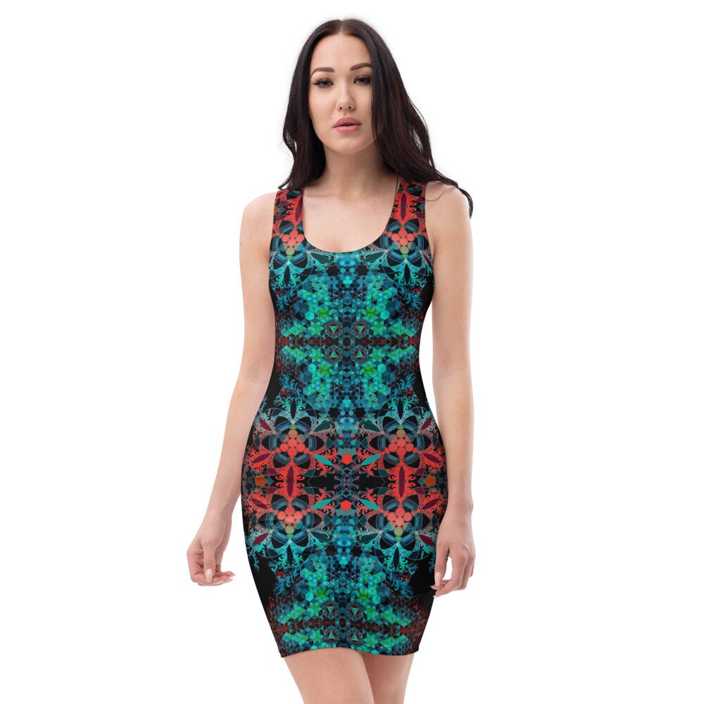 Teal Bodycon Dress - Etsy