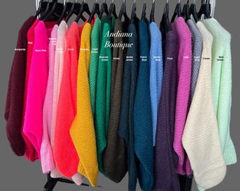 18colours Oversized mohair v-neck sweater