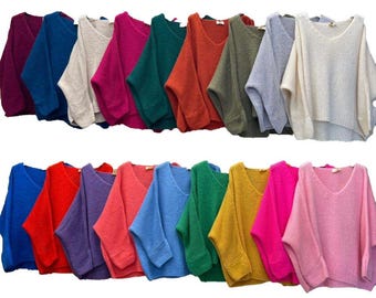 46colours Mohair v-neck sweater