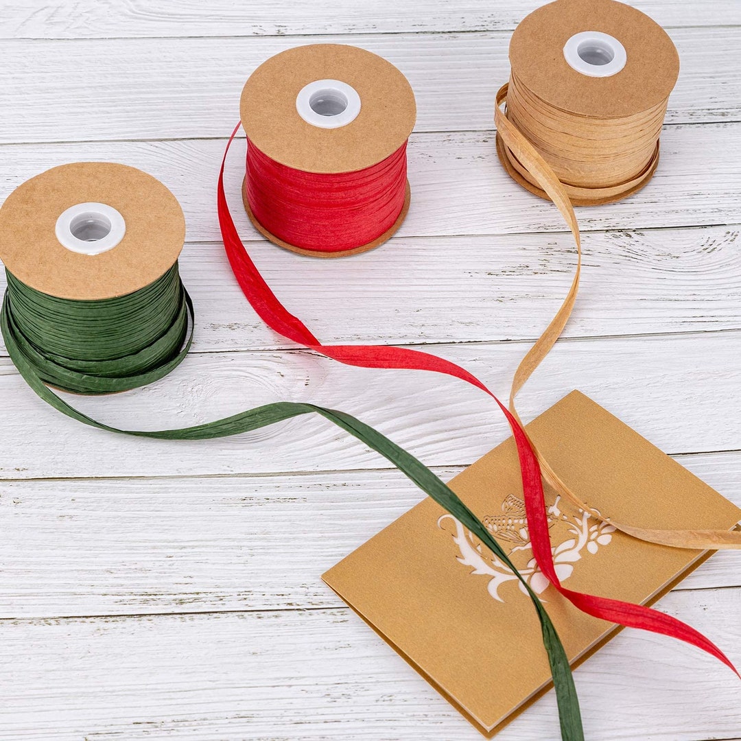 Paper Raffia Ribbon, Packaging, Recyclable, Gift Wrapping, Wedding