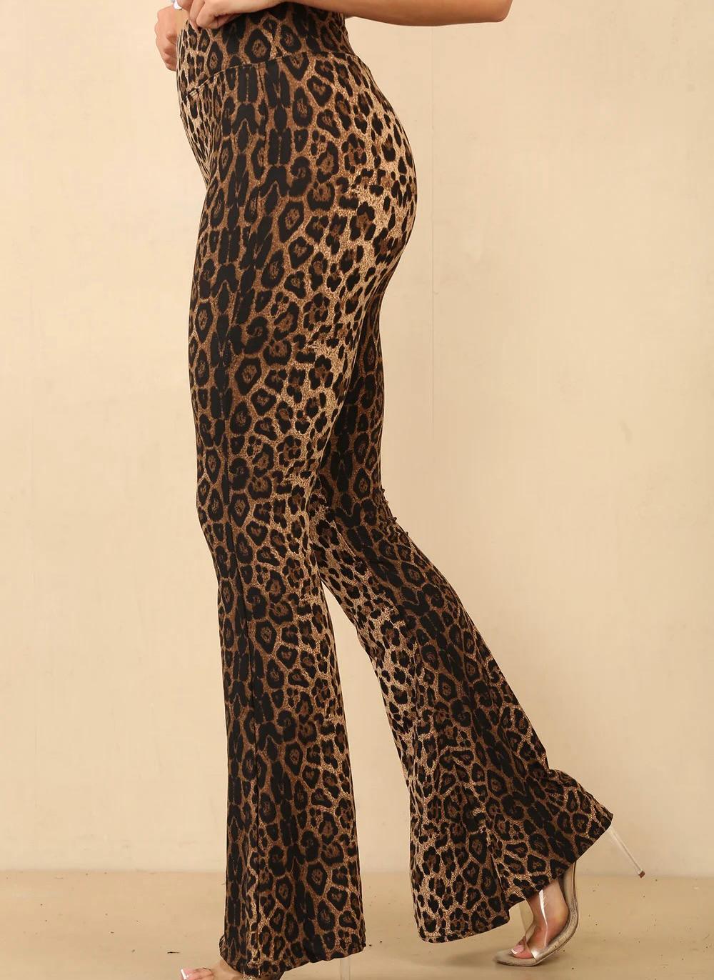 Leopard flare pants Italia