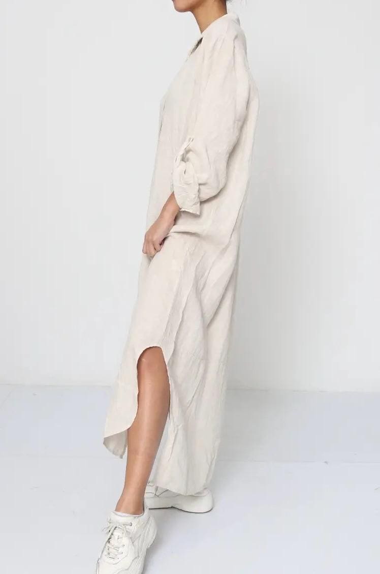 Made in Italy Lagenlook Linen Dress - Etsy