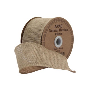 Ruban de hesse naturelle de 70 mm