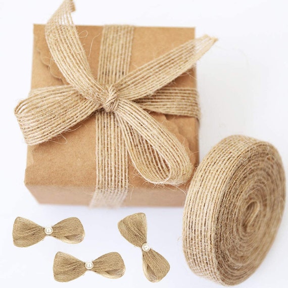 Buy 1.0cm 1.5cm 2.0cm 2.5cm 3.0cm 3.8cm Natural Jute Ribbon Hessian Ribbon Burlap Rustic Wedding Decoration Craft Wrapping Online in India Etsy