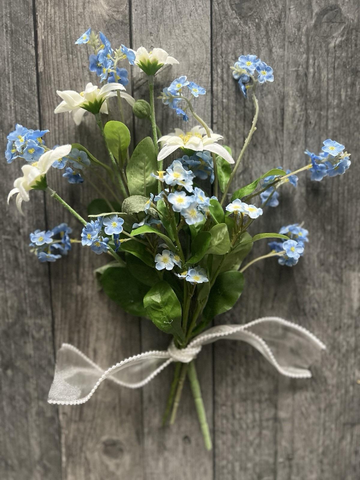 Bouquet Edelweiss Séché En Reliquaire – Cadre Métal Doré, Décor Mural