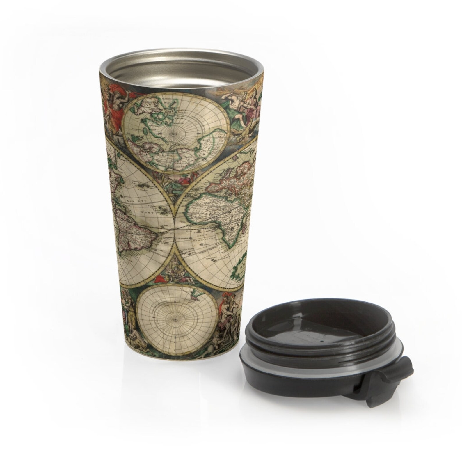 World map travel Mug history buff gift treasure map Etsy