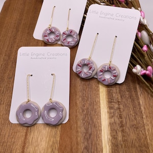 Doughnut Earrings | Clay Earrings