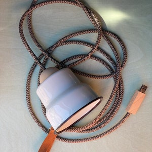 Lámpara colgante USB HYGGE-Licht Terra (para autocaravana, balcón, terraza y tienda de campaña)