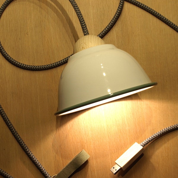 HYGGE-Licht Lapis USB-Hängeleuchte (Campervan/Balkon/Terrasse/Zelt)