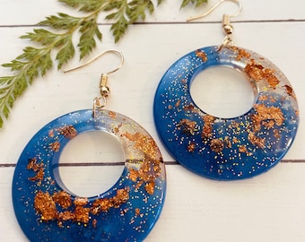 Circle resin Earrings