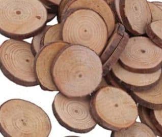 100pcswooden circles for crafts 1.5-3cm Wood Slices DIY Crafts Log Discs  Round