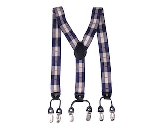 35mm Wide Adjustable Elastic Suspenders: Heavy Duty Braces