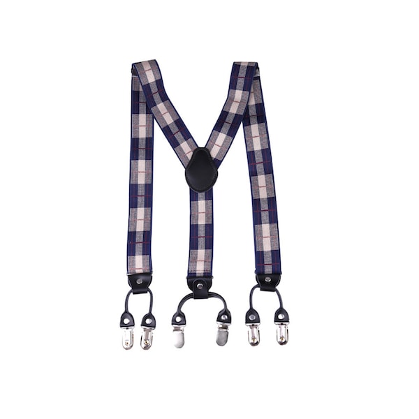 35mm Adjustable Men Braces Highly Elastic Suspenders, Plain Colour Wide Heavy Duty Adjustable Suspenders Men Braces