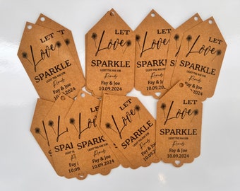 Personalised Sparkler Tags