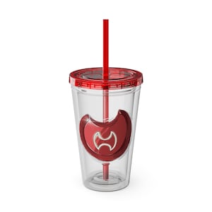 Warrior Clear Tumbler with Straw