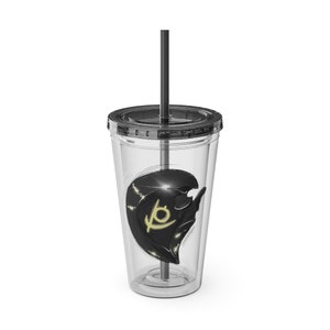 Reaper Clear Tumbler with Straw