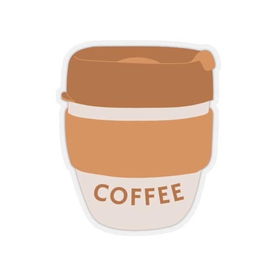 Coffee Cup Sticker Etsy