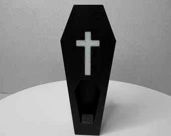 Custom Magnetic Coffin Spider Hide | 3D Printed Gothic Enclosure | Jumping Spider Terrarium Accessory