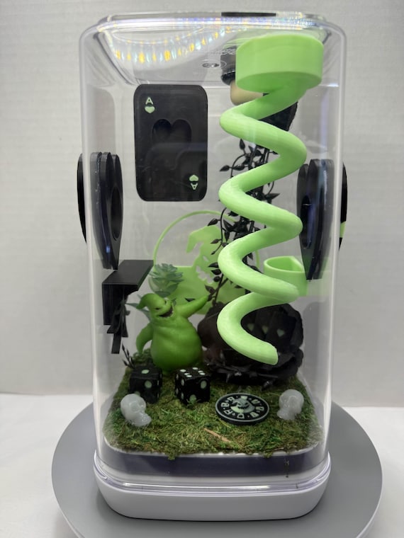 Oogie Boogie Jumping Spider Enclosure – Fully Decked Out & Glow-in
