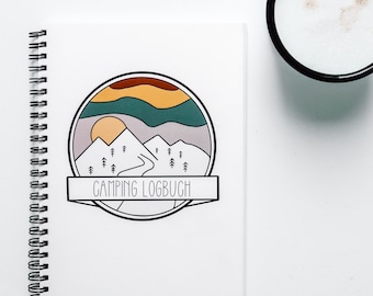 Campinglogbuch | Reisetagebuch inkl. Packliste und Weltkarte | Erinnerungsbuch zum selbst ausfüllen | Logbuch | Campingbuch A5