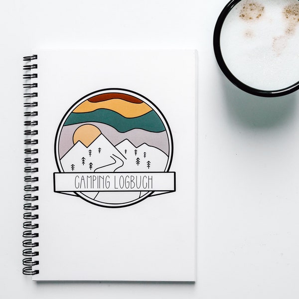 Campinglogbuch | Reisetagebuch inkl. Packliste und Weltkarte | Erinnerungsbuch zum selbst ausfüllen | Logbuch | Campingbuch A5