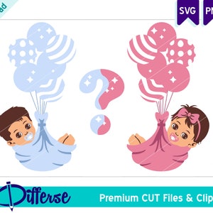 Sexe révèlent SVG | Fichier de coupe SVG & PNG | Sexe révèlent les bébés | Svg de douche de bébé | Annonce de genre png | Garçon ou fille svg | Bébé svg