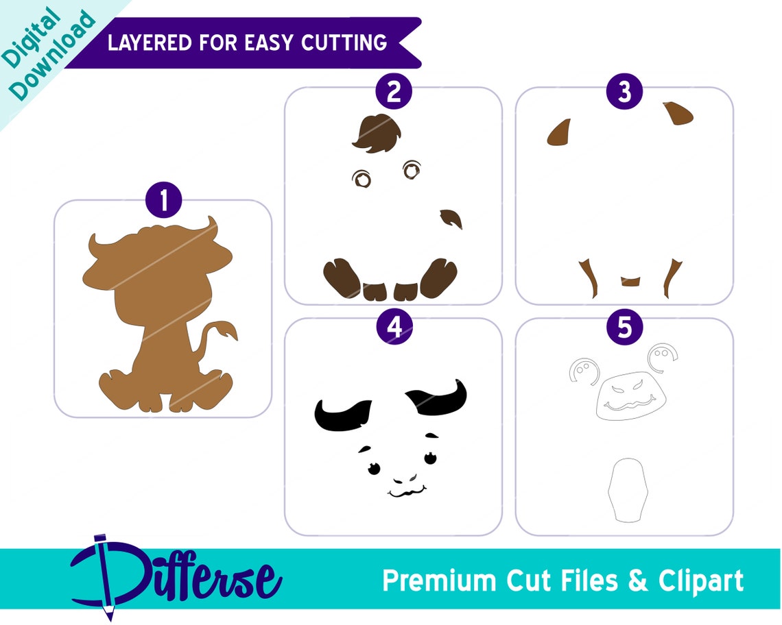 10 Cute Baby Safari Animals | SVG Cut File & PNG | Baby Jungle Animals ...