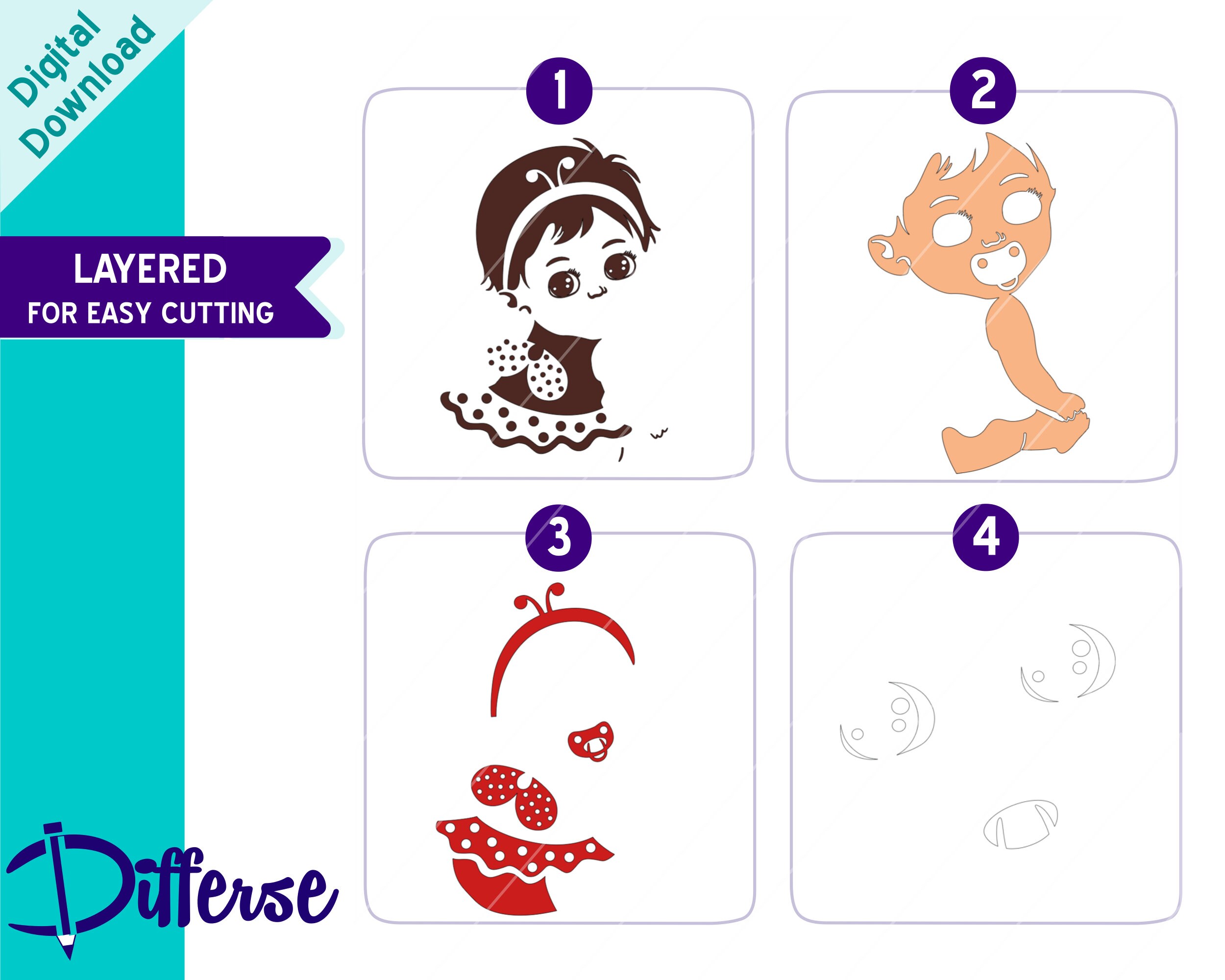 Black Baby Ladybug | SVG Cut File & PNG | Newborn Svg | Baby Girl SVG ...
