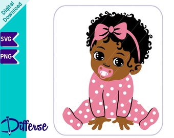 Black Baby Svg | Etsy