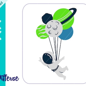 Cute Astronaut SVG | SVG Cut File & PNG | Space Svg | Astronaut Kids Shirt svg | Outer Space svg | Mini Astronaut svg | Planets svg
