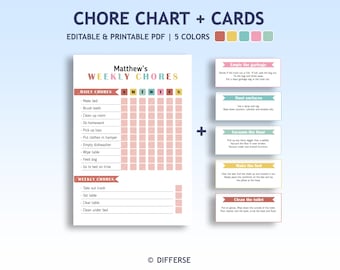 Lavagna Per Faccende Domestiche - Set 3 Planner Con Cartoncini, Per Bambini E Adulti, Casa E Ufficio