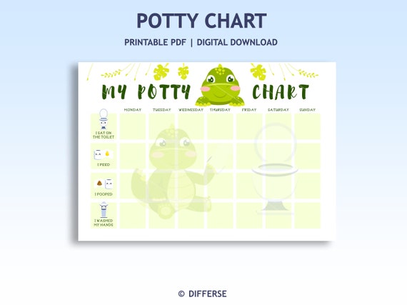Dinosaur Potty Training Chart | Printable Potty Chart | Potty Training | Dinosaur Potty Chart | Toilet Training | Potty Sticker Chart