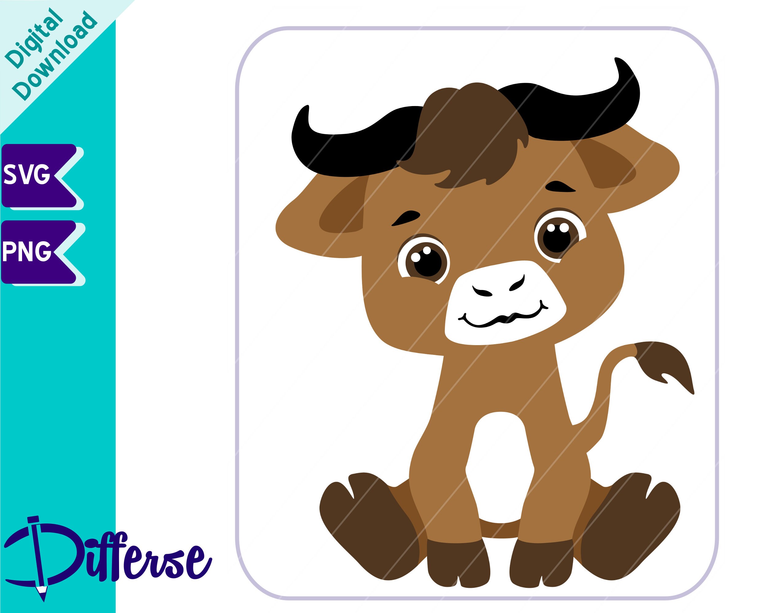 Cute Baby Buffalo SVG SVG Cut File & PNG Buffalo Svg - Etsy Cute Baby Buffalo SVG SVG Cut File & PNG Buffalo Svg - Etsy