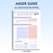 Kids Anger Management Chart Anger Control Chart Anger Guide Coping ...
