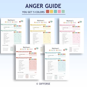 Kids Anger Management Chart | Anger Control Chart | Anger Guide ...