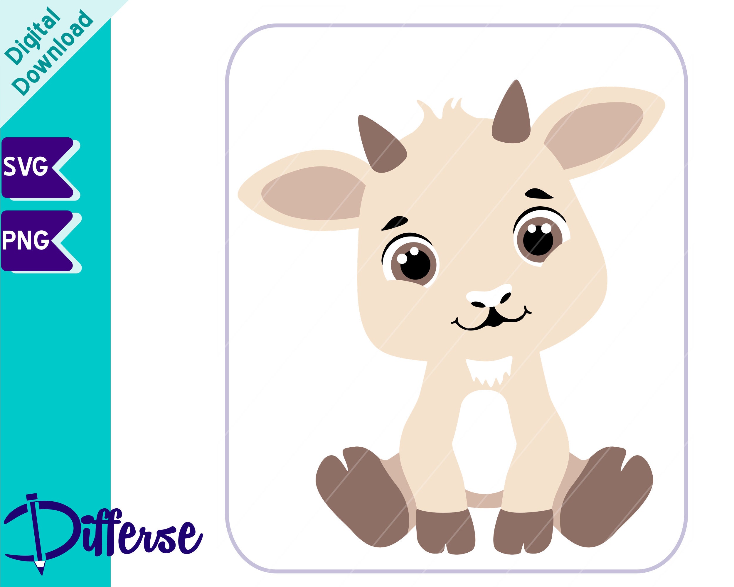 Goat Cartoon - Etsy Israel Goat Cartoon - Etsy Israel
