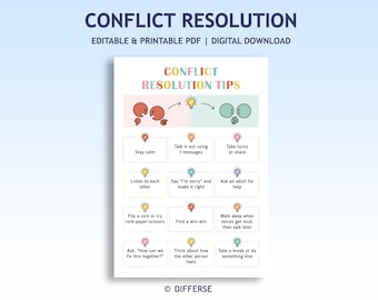 Kids Conflict Resolution | Coping Strategies | Anger Management | Coping Skills | Social Emotional | Self Help | Problem Solving