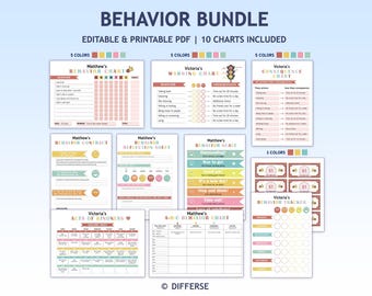 Behavior Bundle For Kids | Consequence Chart | Behavior Contract | Behavior Reflection | ABC Behavior Chart | Acts of Kindness Calendar